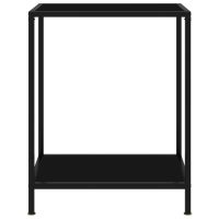 vidaXL Konsolbord svart 60x35x75 cm härdat glas - Bild 2