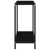 vidaXL Konsolbord svart 60x35x75 cm härdat glas - Bild 3