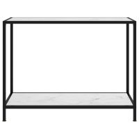 vidaXL Konsolbord vit 100x35x75 cm härdat glas - Bild 2