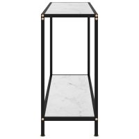 vidaXL Konsolbord vit 100x35x75 cm härdat glas - Bild 3