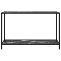 vidaXL Konsolbord svart 120x35x75 cm härdat glas - Bild 2