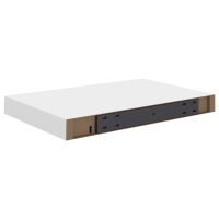 vidaXL Svävande vägghyllor 2 st vit 40x23x3,8 cm MDF - Bild 8