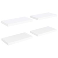 vidaXL Svävande vägghyllor 4 st vit 50x23x3,8 cm MDF - Bild 2