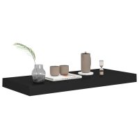 vidaXL Svävande vägghyllor 2 st svart 60x23,5x3,8 cm MDF - Bild 3