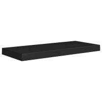 vidaXL Svävande vägghyllor 2 st svart 60x23,5x3,8 cm MDF - Bild 4