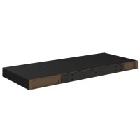 vidaXL Svävande vägghyllor 2 st svart 60x23,5x3,8 cm MDF - Bild 8