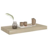 vidaXL Svävande vägghylla ek 50x23x3,8 cm MDF - Bild 3