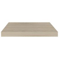 vidaXL Svävande vägghylla ek 50x23x3,8 cm MDF - Bild 4