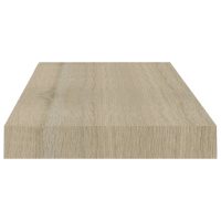 vidaXL Svävande vägghyllor 4 st ek 50x23x3,8 cm MDF - Bild 6