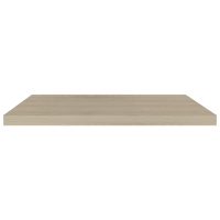 vidaXL Svävande vägghyllor 2 st ek 80x23,5x3,8 cm MDF - Bild 5