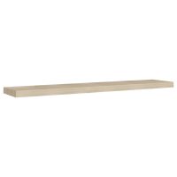 vidaXL Svävande vägghyllor 2 st ek 120x23,5x3,8 cm MDF - Bild 4