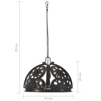 vidaXL Taklampa industriell kugghjulsdesign 45 cm E27 - Bild 7