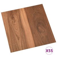 vidaXL Självhäftande golvplankor 55 st PVC 5,11 m² brun - Bild 2