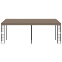 vidaXL Väggmonterad paviljong 6x3 m taupe tyg - Bild 2