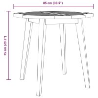 vidaXL Trädgårdsbord Ø85x75 cm massivt akaciaträ - Bild 5