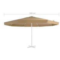 vidaXL Reservtyg för parasoll taupe 500 cm - Bild 4