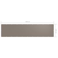 vidaXL Balkongskärm taupe 120x500 cm oxfordtyg - Bild 5