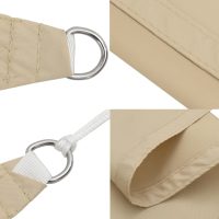 vidaXL Solsegel oxfordtyg trekantigt 2,5x2,5x3,5 m beige - Bild 8