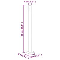 vidaXL Infällbar sidomarkis 140x1200 cm antracit - Bild 11