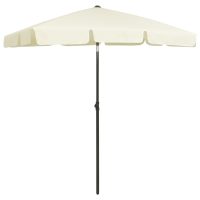 vidaXL Strandparasoll gul 180x120 cm - Bild 4