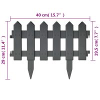 vidaXL Rabattkant 25 delar antracit 10 mm PP - Bild 7