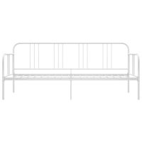 vidaXL Sängram bäddsoffa vit metall 90x200 cm - Bild 4