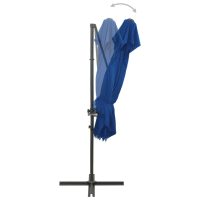 vidaXL Frihängande parasoll med ventilation azurblå 250x250 cm - Bild 6