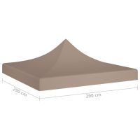 vidaXL Tak till partytält 3x3 m taupe 270 g/m² - Bild 5