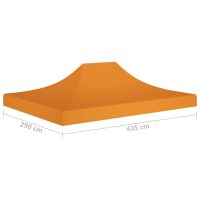 vidaXL Tak till partytält 4,5x3 m orange 270 g/m² - Bild 6