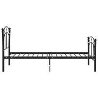 vidaXL Sängram med fotbollsdesign svart metall 90x200 cm - Bild 4