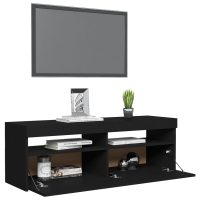 vidaXL TV-bänk med LED-belysning svart 120x35x40 cm - Bild 6