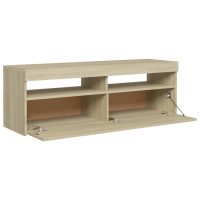 vidaXL TV-bänk med LED-belysning sonoma-ek 120x35x40 cm - Bild 10