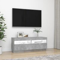 vidaXL TV-bänk med LED-belysning betonggrå 100x35x40 cm - Bild 5