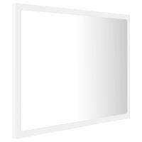 vidaXL Badrumsspegel med LED vit 60x8,5x37 cm akryl - Bild 7