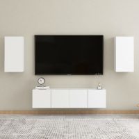 vidaXL Tv-bänk vit 30,5x30x60 cm konstruerat trä - Bild 7