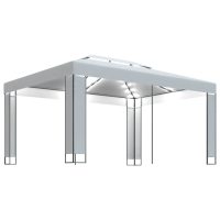 vidaXL Paviljong med ljusslinga LED vit 3x4 m - Bild 2