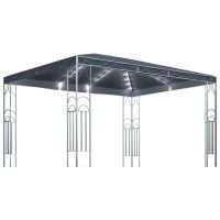 vidaXL Paviljong med ljusslinga LED 400x300 cm antracit - Bild 2