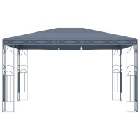 vidaXL Paviljong med ljusslinga LED 400x300 cm antracit - Bild 4