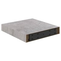 vidaXL Svävande vägghyllor 2 st betonggrå 23x23,5x3,8 cm MDF - Bild 7