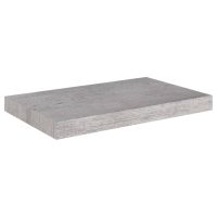 vidaXL Svävande vägghylla betonggrå 50x23x3,8 cm MDF - Bild 2