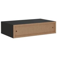 vidaXL Väggmonterade lådor svart 2 st 40x23,5x10 cm MDF - Bild 8