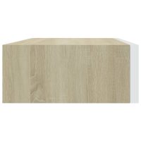 vidaXL Vägglådor ek och vit 2 st 40x23,5x10 cm MDF - Bild 6