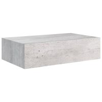 vidaXL Vägglådor betonggrå 2 st 40x23,5x10 cm MDF - Bild 4