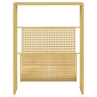 vidaXL Tidningsställ guld 35x15x45 cm stål - Bild 3