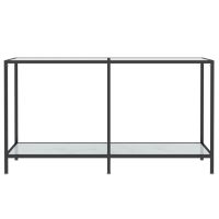 vidaXL Konsolbord vit 140x35x75,5 cm härdat glas - Bild 3