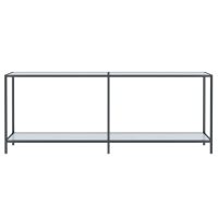 vidaXL Konsolbord vit 200x35x75,5 cm härdat glas - Bild 3