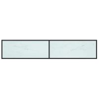 vidaXL TV-bänk vit marmor 200x40x40,5 cm härdat glas - Bild 5