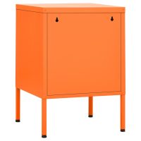 vidaXL Sängbord orange 35x35x51 cm stål - Bild 5