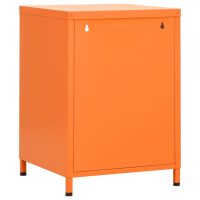 vidaXL Sängbord orange 35x35x51 cm stål - Bild 5