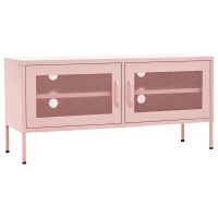 vidaXL Tv-bänk pink 105x35x50 cm stål - Bild 2